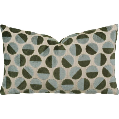 Gigi Lumbar Pillow, Spa Green