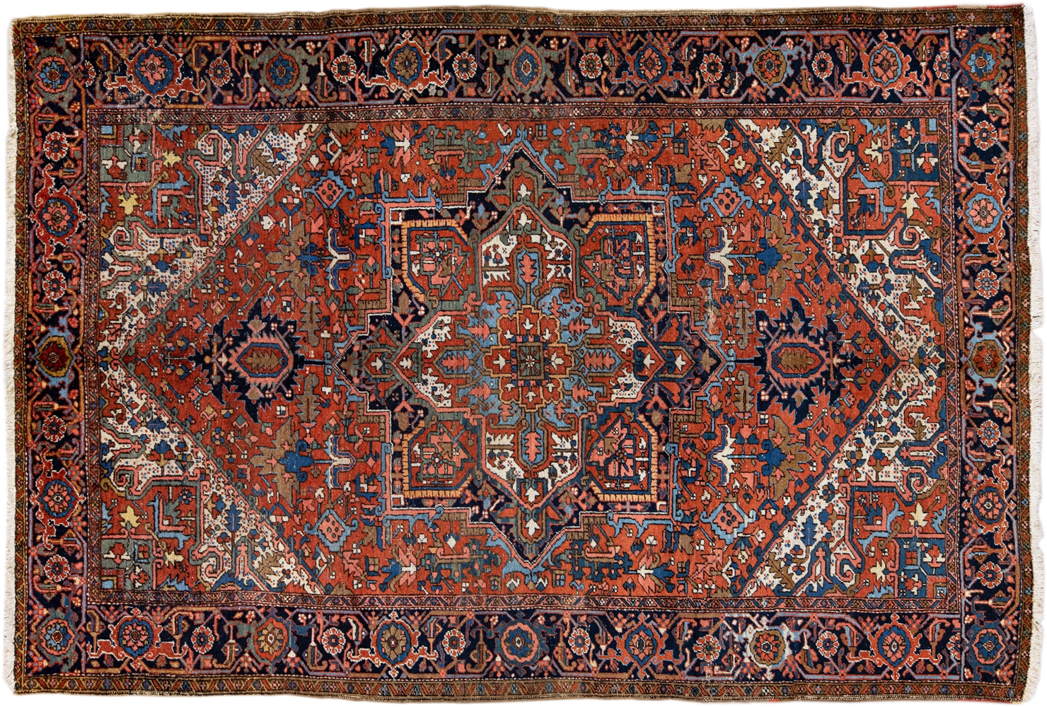 Antique Persian Heriz Rug~P77663692