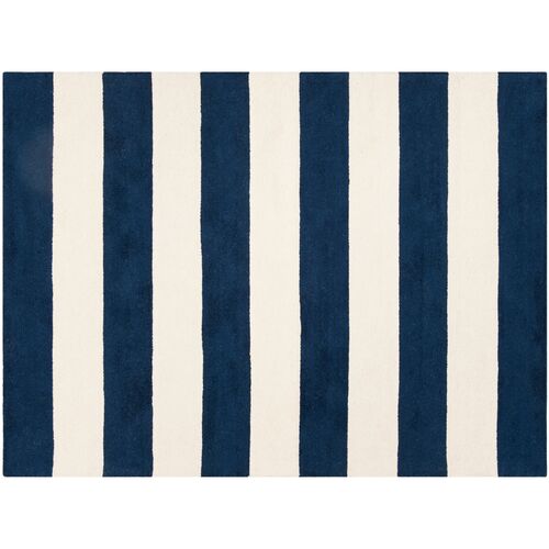 Tuux Rug, Navy/Ivory