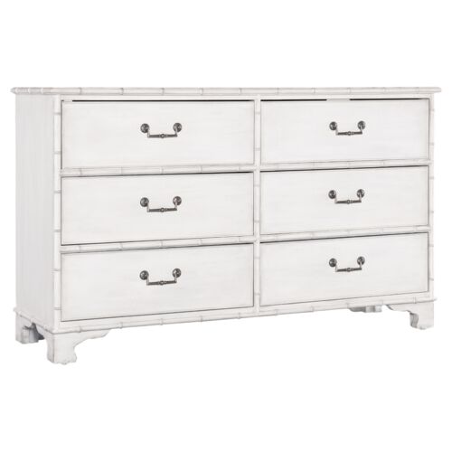 Charleston 6-Drawer Dresser, White Heron