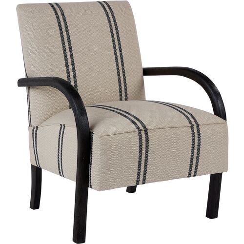 Coastal Living Keely Accent Chair, Stone/Black Crypton~P77633909