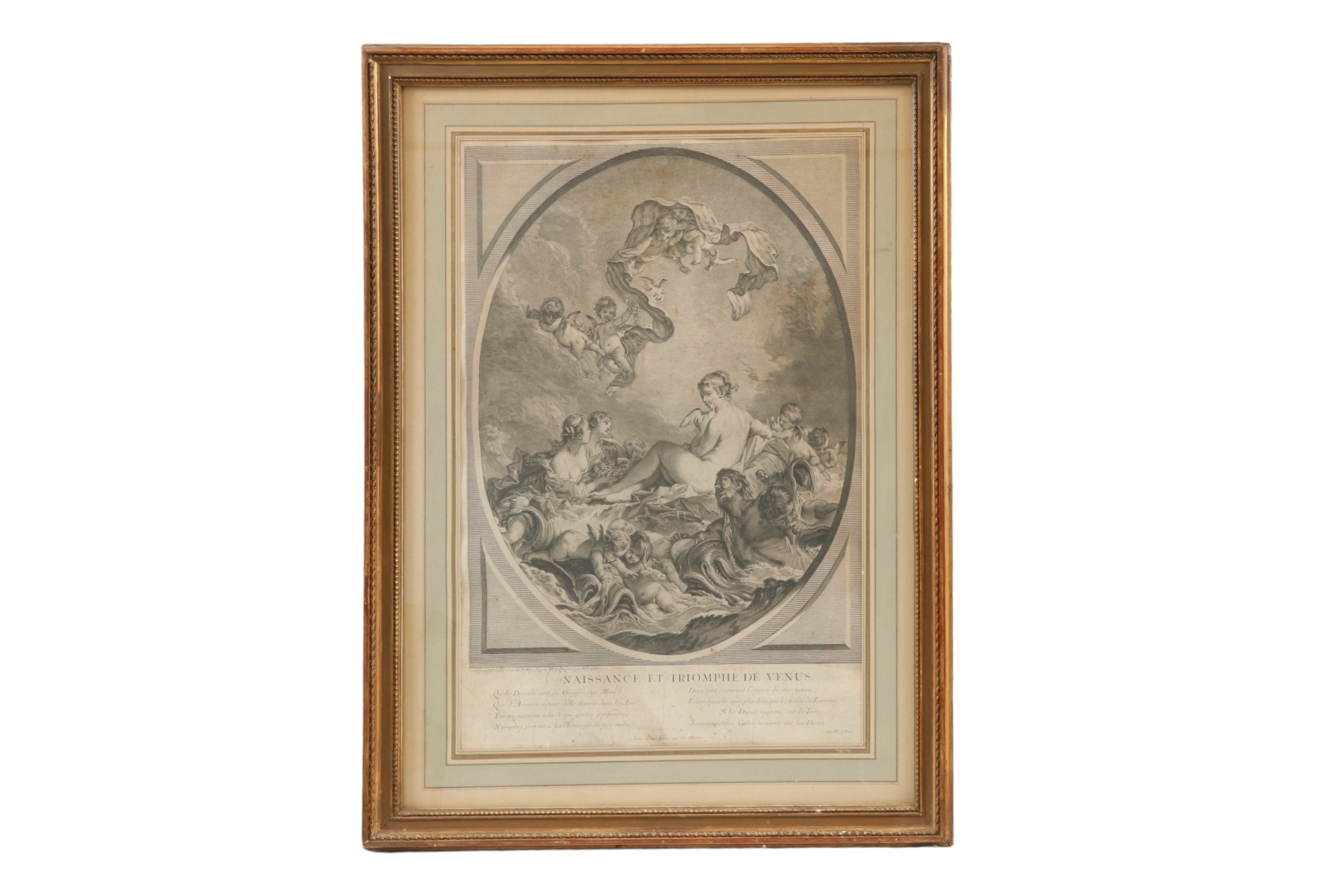 1747 Birth & Triumph of Venus Engraving~P77660144