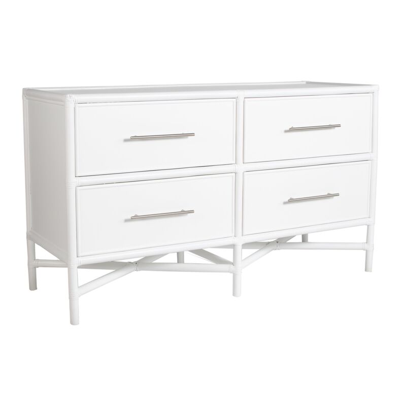 Verona Four-Drawer Dresser, White