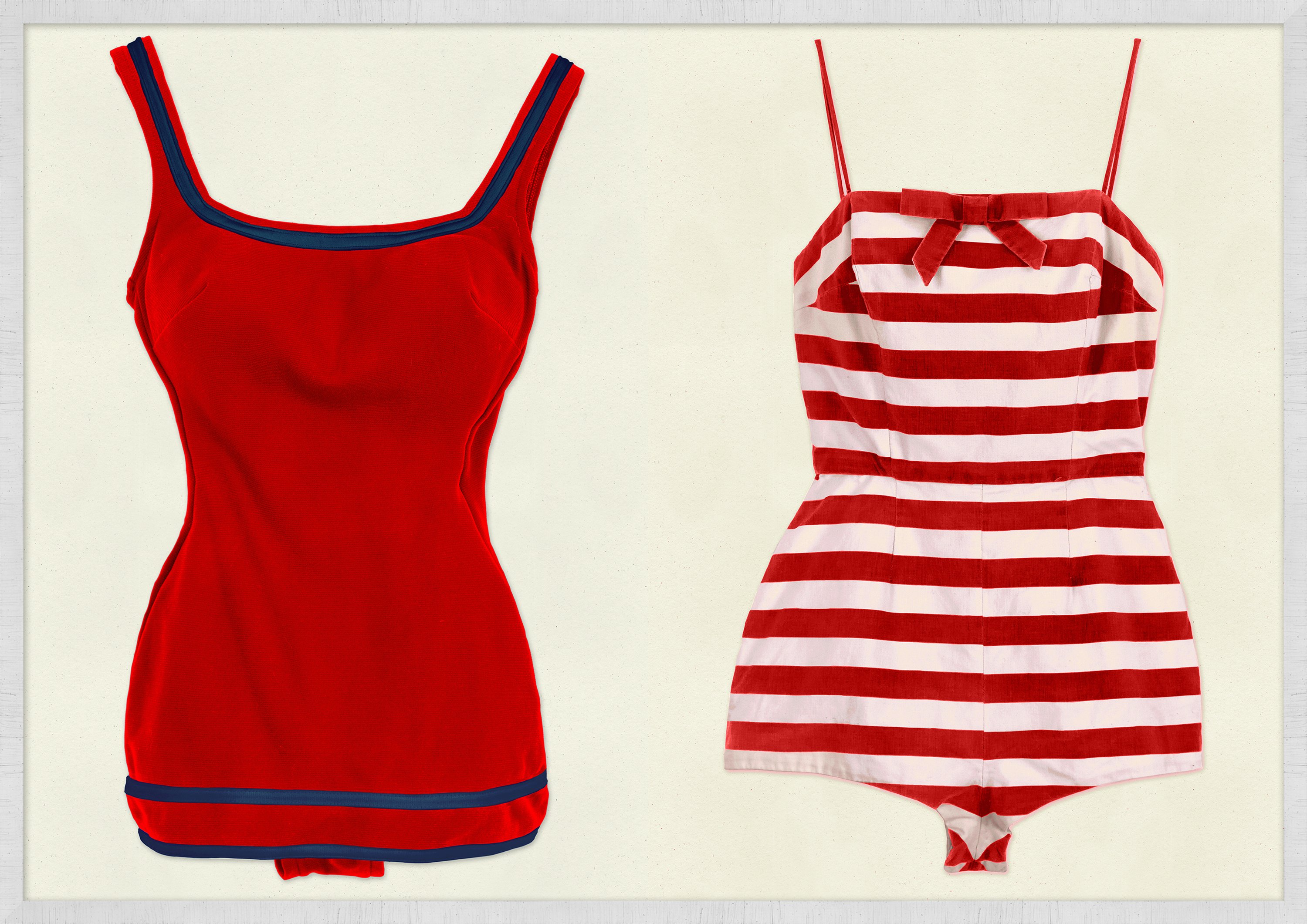 送料無料Vintage】SLEEVELESS STRIPE ONE-PIECE