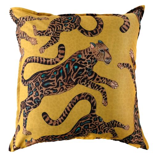 Cheetah Kings 20x20 Pillow, Gold~P77634703