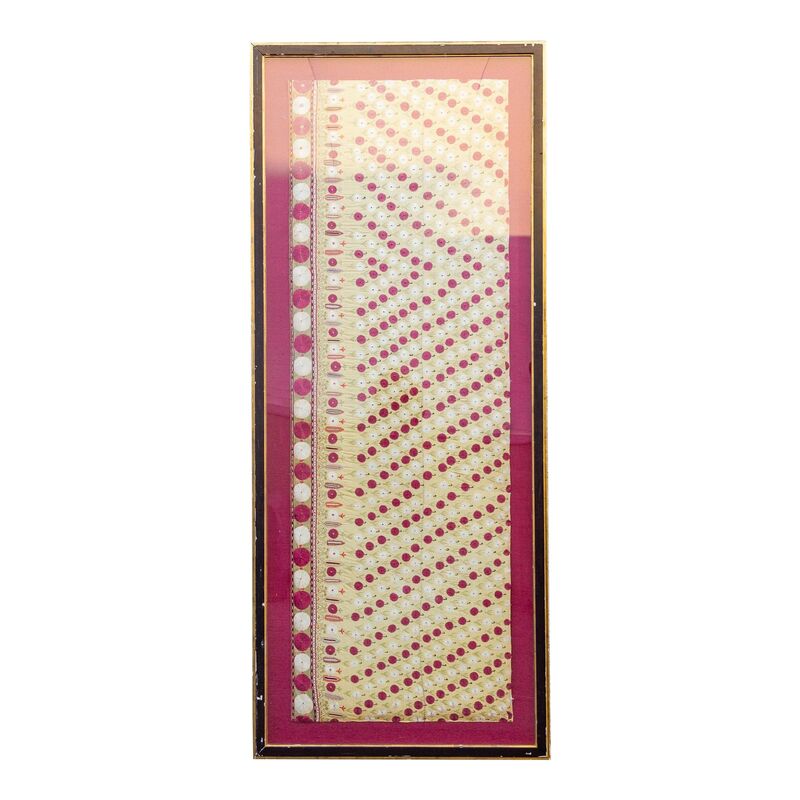Antique Silk Embroidered Wedding Shawl