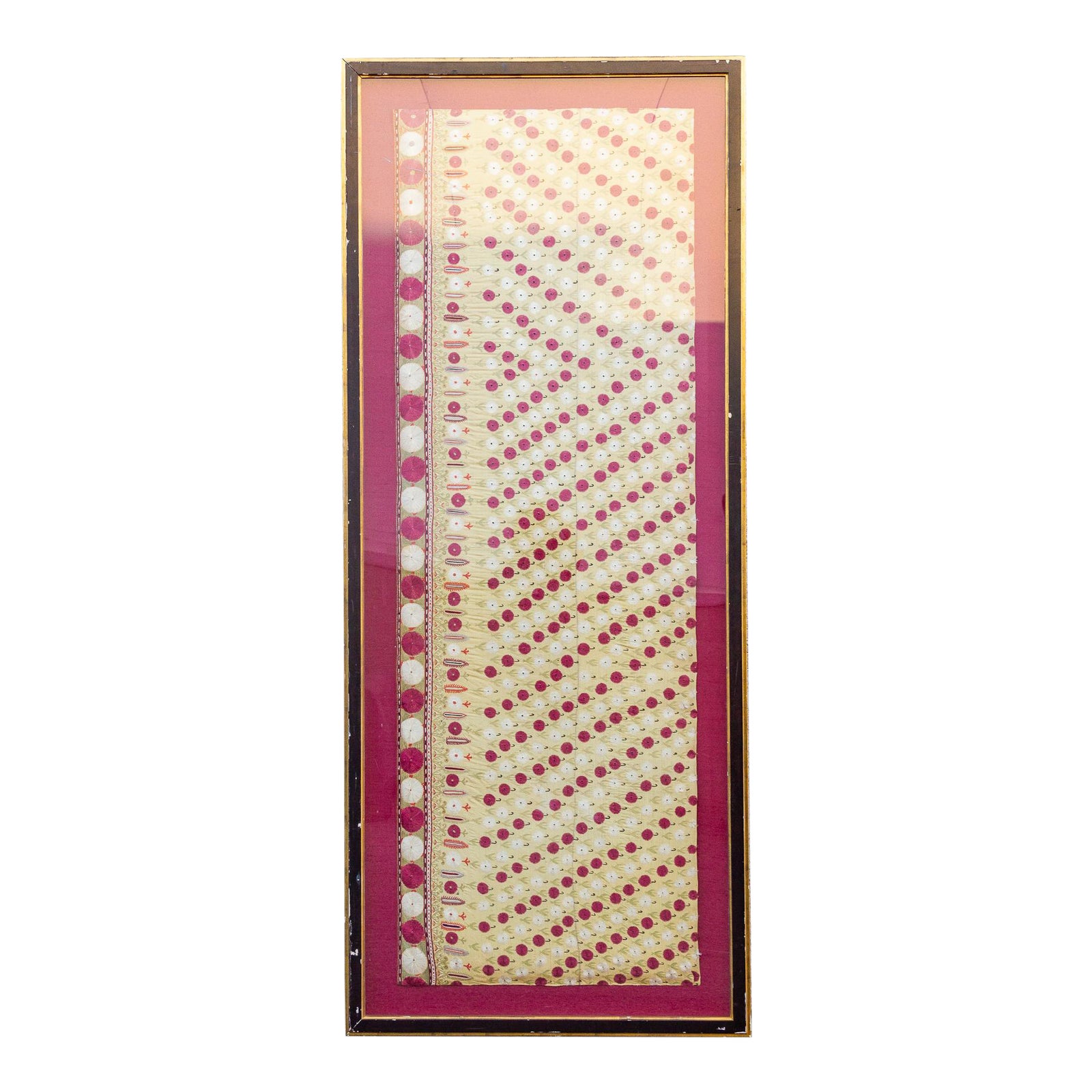 Antique Silk Embroidered Wedding Shawl~P77636194