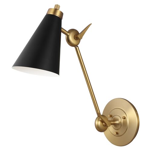Signoret Library Sconce, Burnished Brass Signoret Library Sconce, Burnished Brass~P77632148