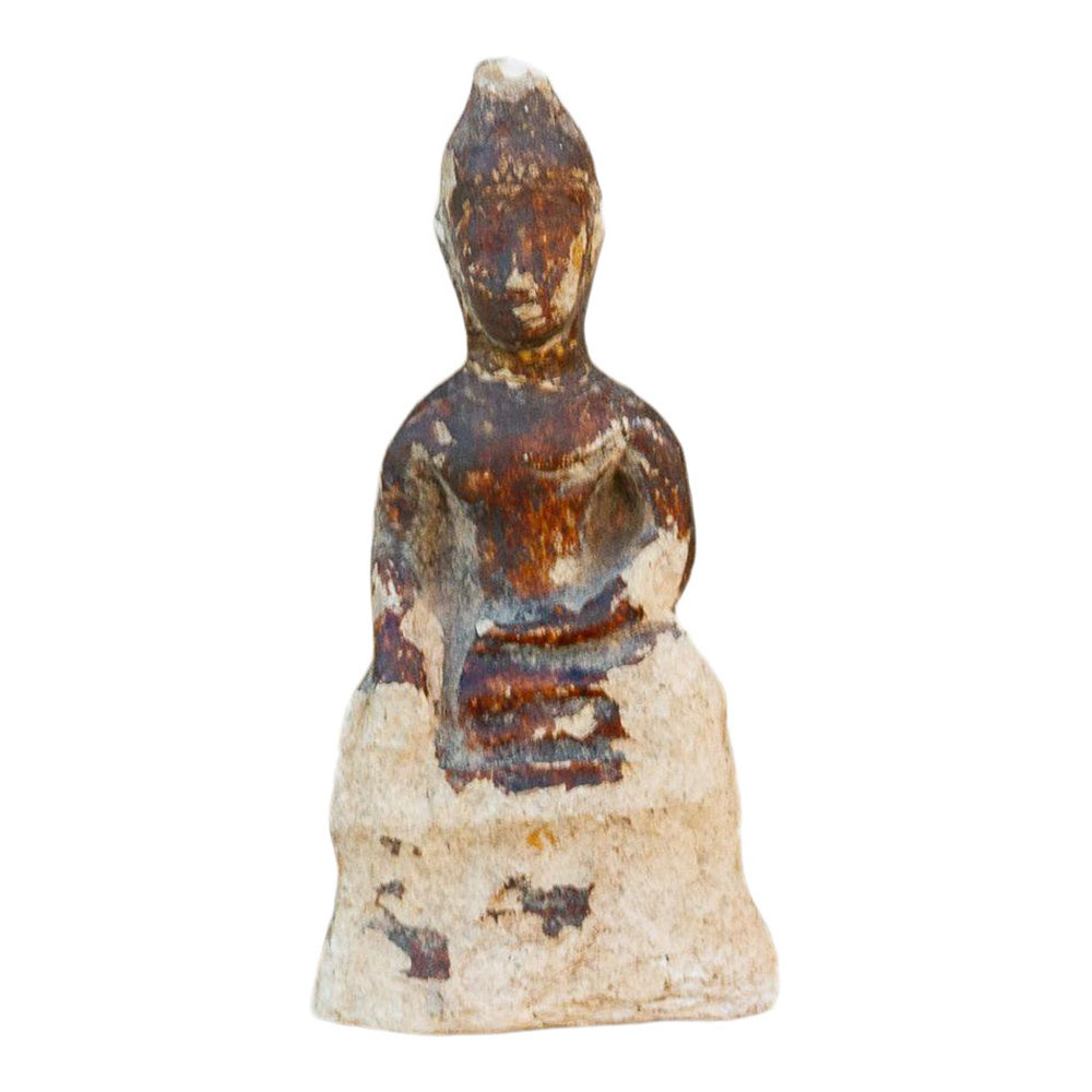 19th Century Petite Burmese Clay Buddha~P77638913
