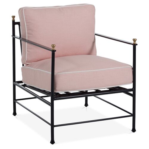 Frances Lounge Chair, Blush Pink~P77418839