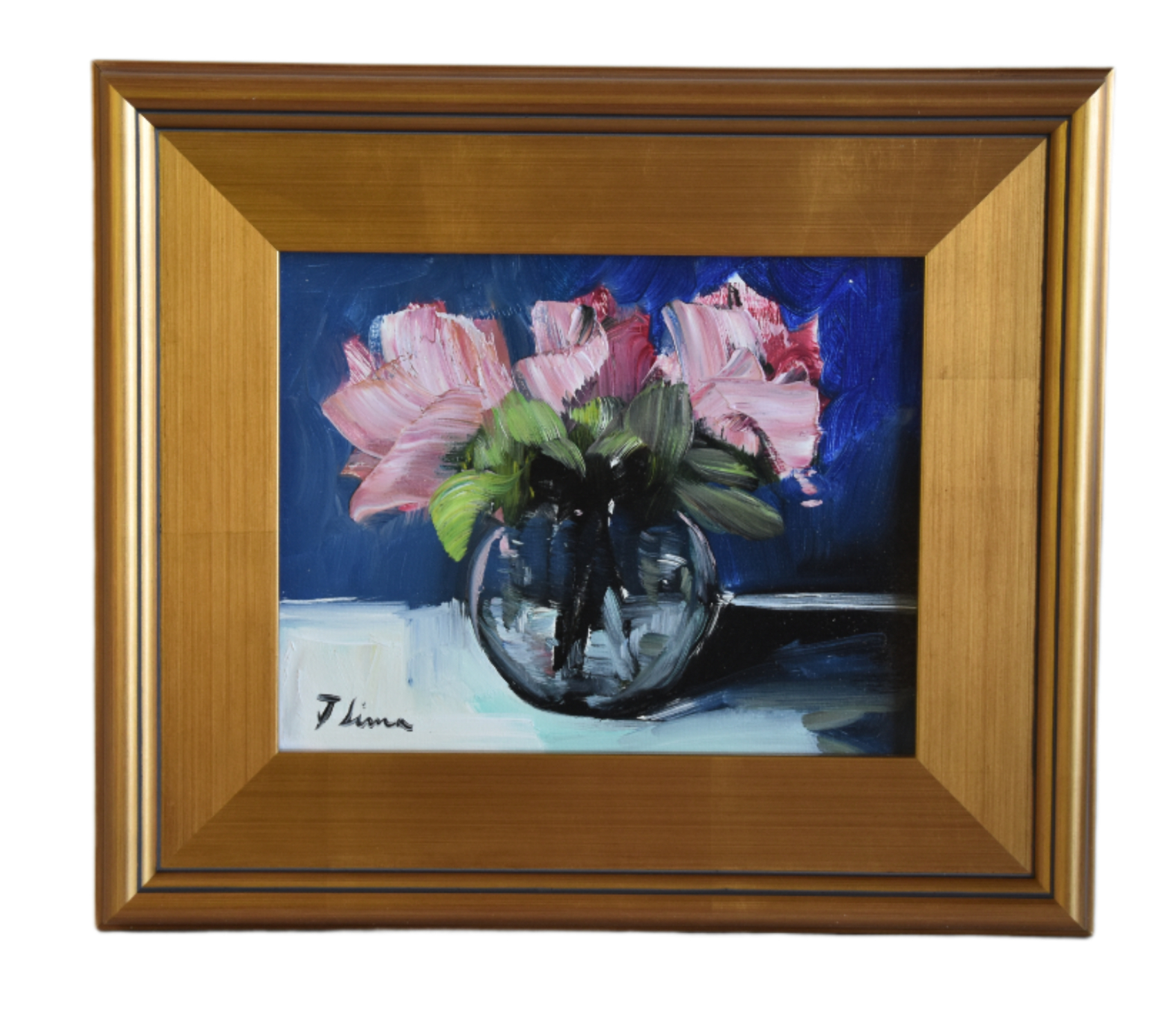 Pink Bouquet of Flowers Oil Painting~P77729650