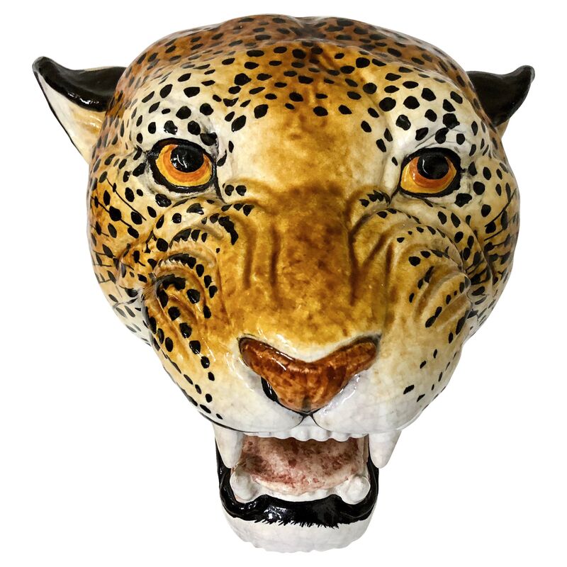 Von Meyer Ltd. - Large Scale Terracotta Leopard Heads | One Kings Lane