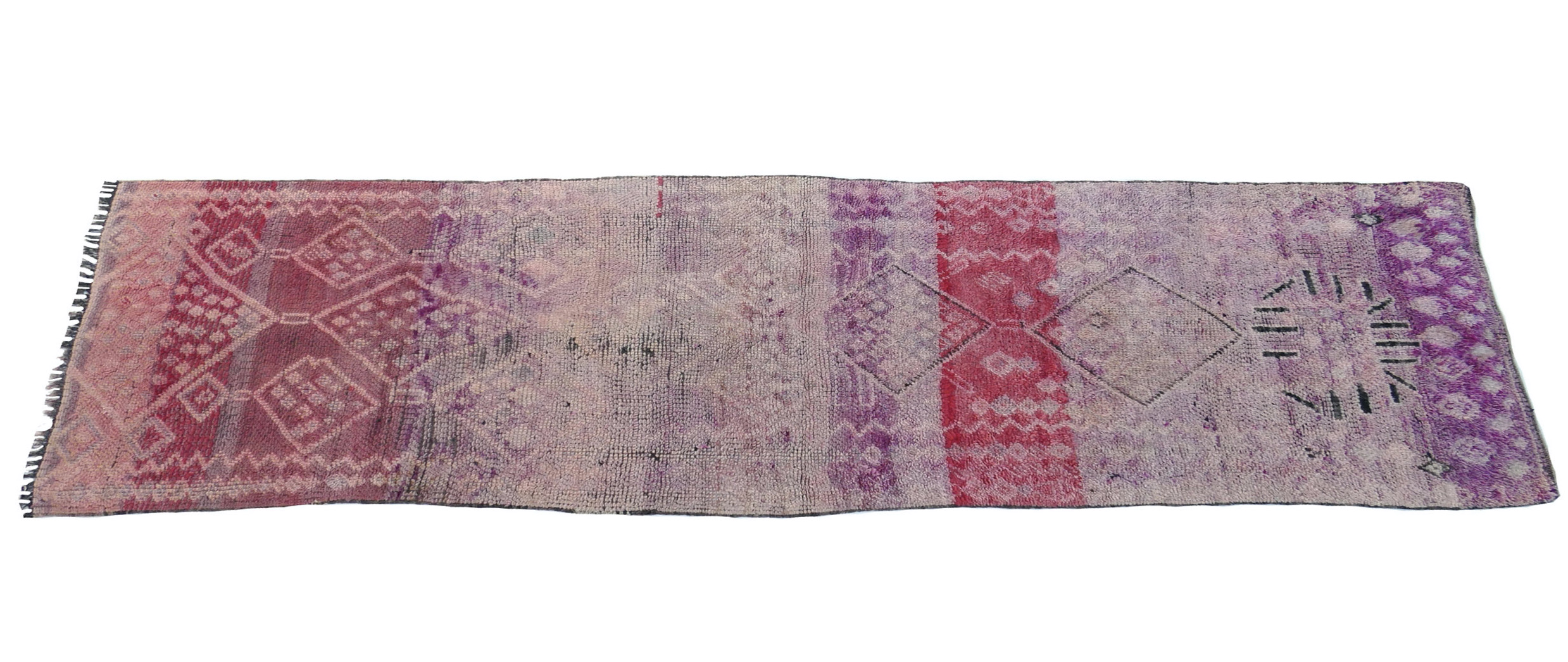 Circa 1960 Red and Lavender Runner