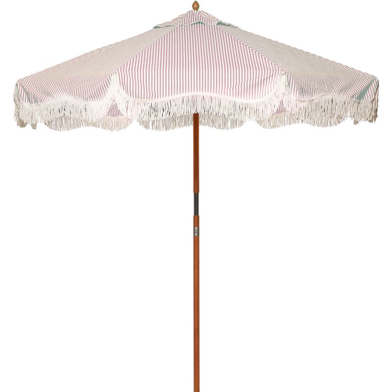 Lauren's Market Patio Umbrella, Pink Stripe