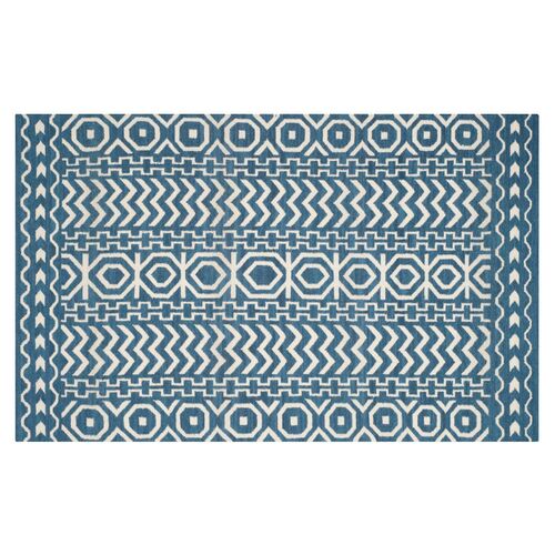 Adella Flat-Weave Rug, Blue~P76496376