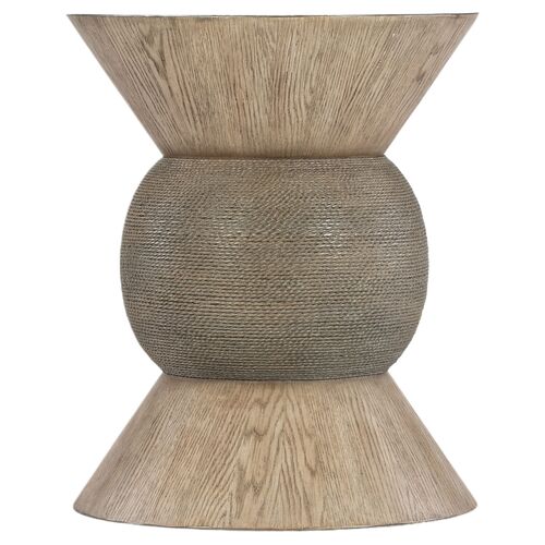 Commerce & Market Round Robin Accent Table, Brown