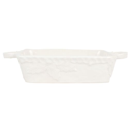 Pietra Natale Square Baker, White