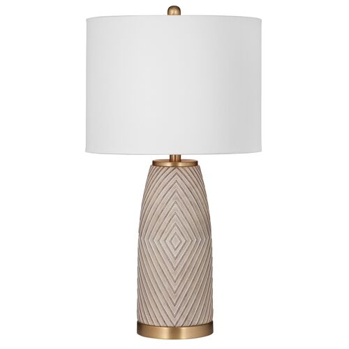 Marcus Table Lamp, Beige