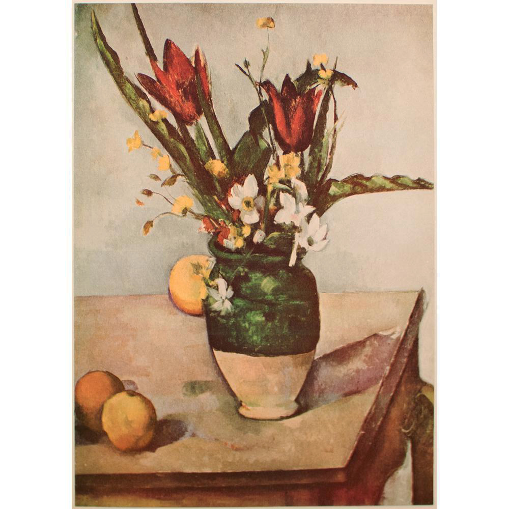 1950s Paul Cézanne, Tulips and Apples~P77539095