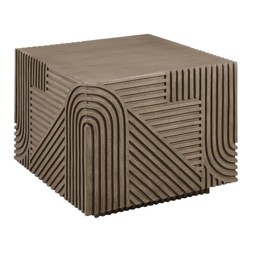 Maxine Outdoor Square Side Table, Brown~P77650417