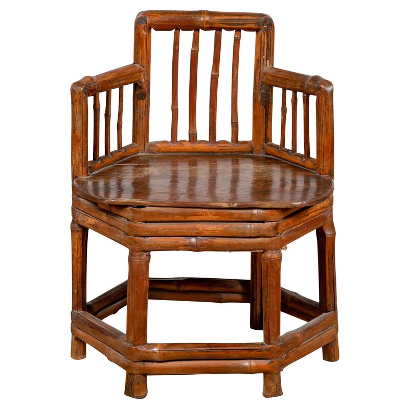 Antique Chinese Child's Corner Chair