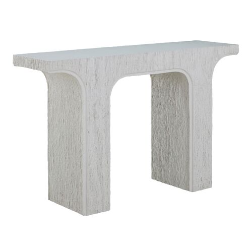Cavi Cast Stone Console Table, Natural Cavi Cast Stone Console Table, Natural