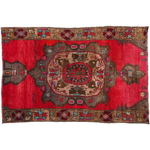 Vintage Turkish Kars Rug, 7'1" x 10'5"~P77705569