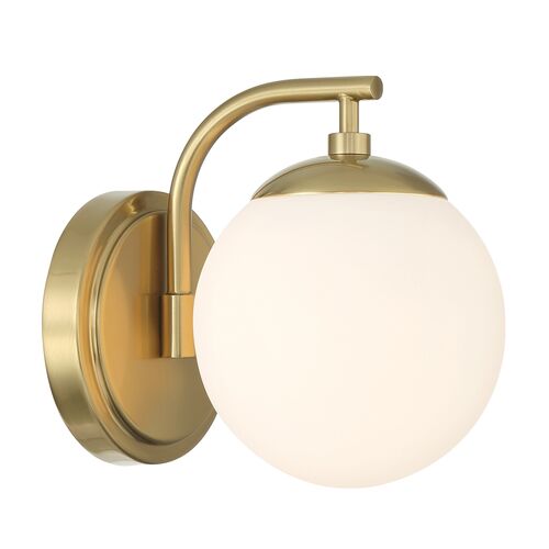 Maverick 1-Light Bathroom Vanity Wall Sconce, Vibrant Gold