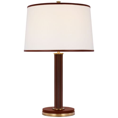 Riley Medium Leather Table Lamp