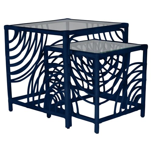 Swirl Nesting Tables, Navy~P77552382