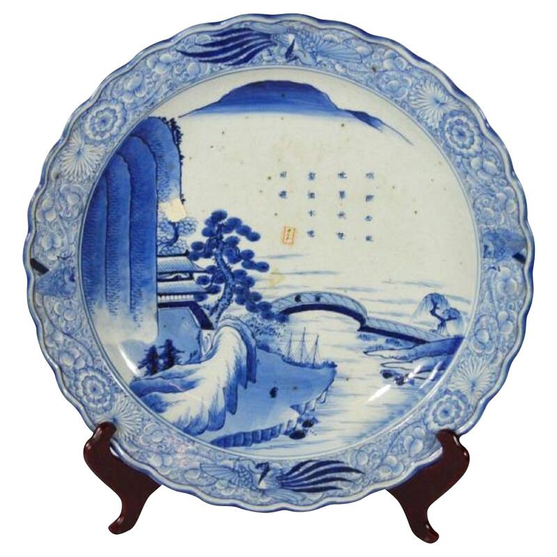Antique Hand-Painted Imari Plate