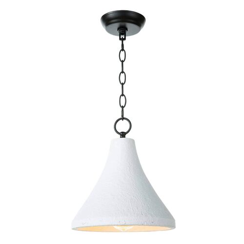 Billie Concrete Small Pendant, White