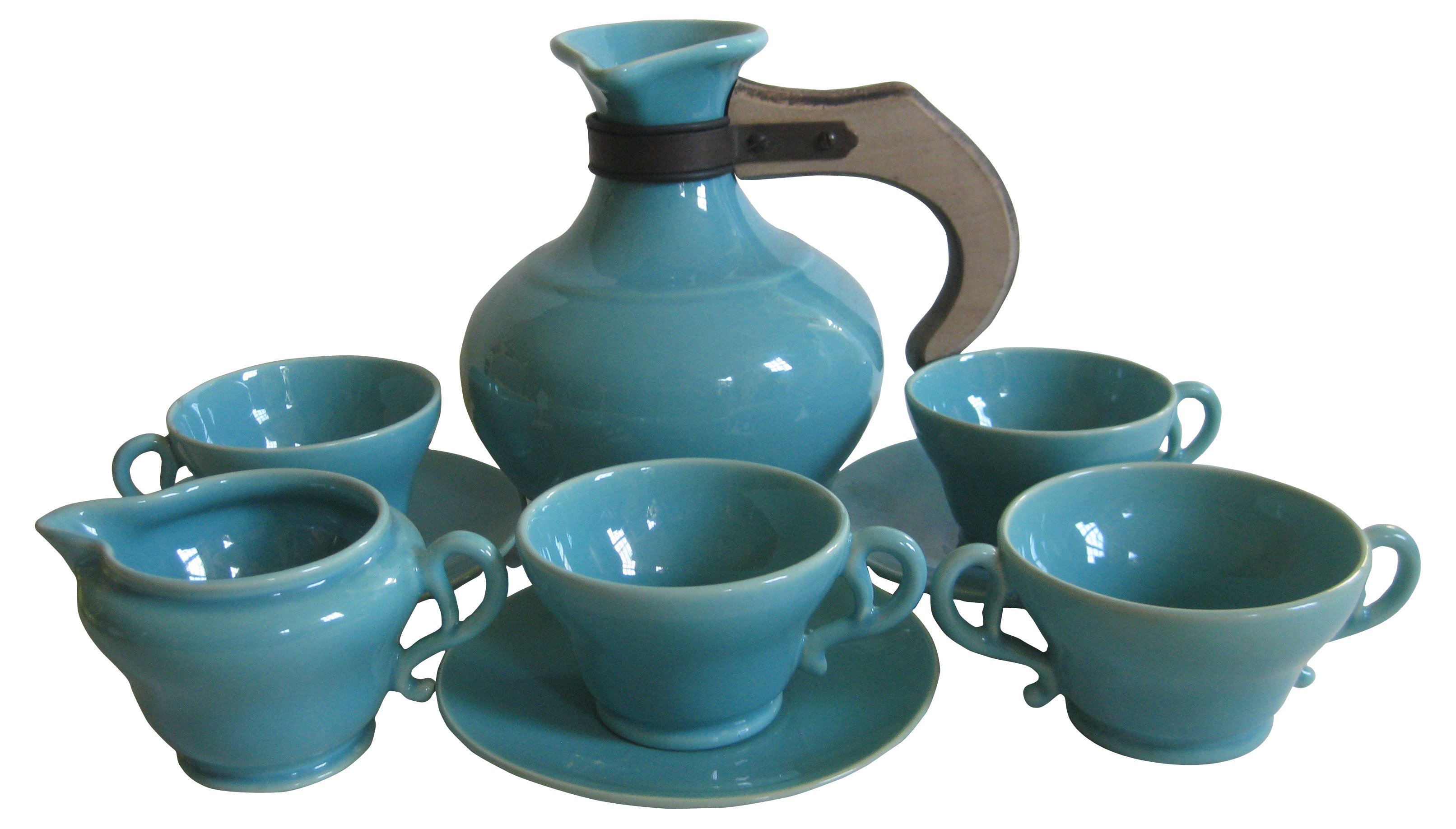 1940s California Pottery Coffee Set~P77197450