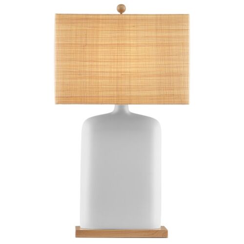 Musing Table Lamp, White/Natural