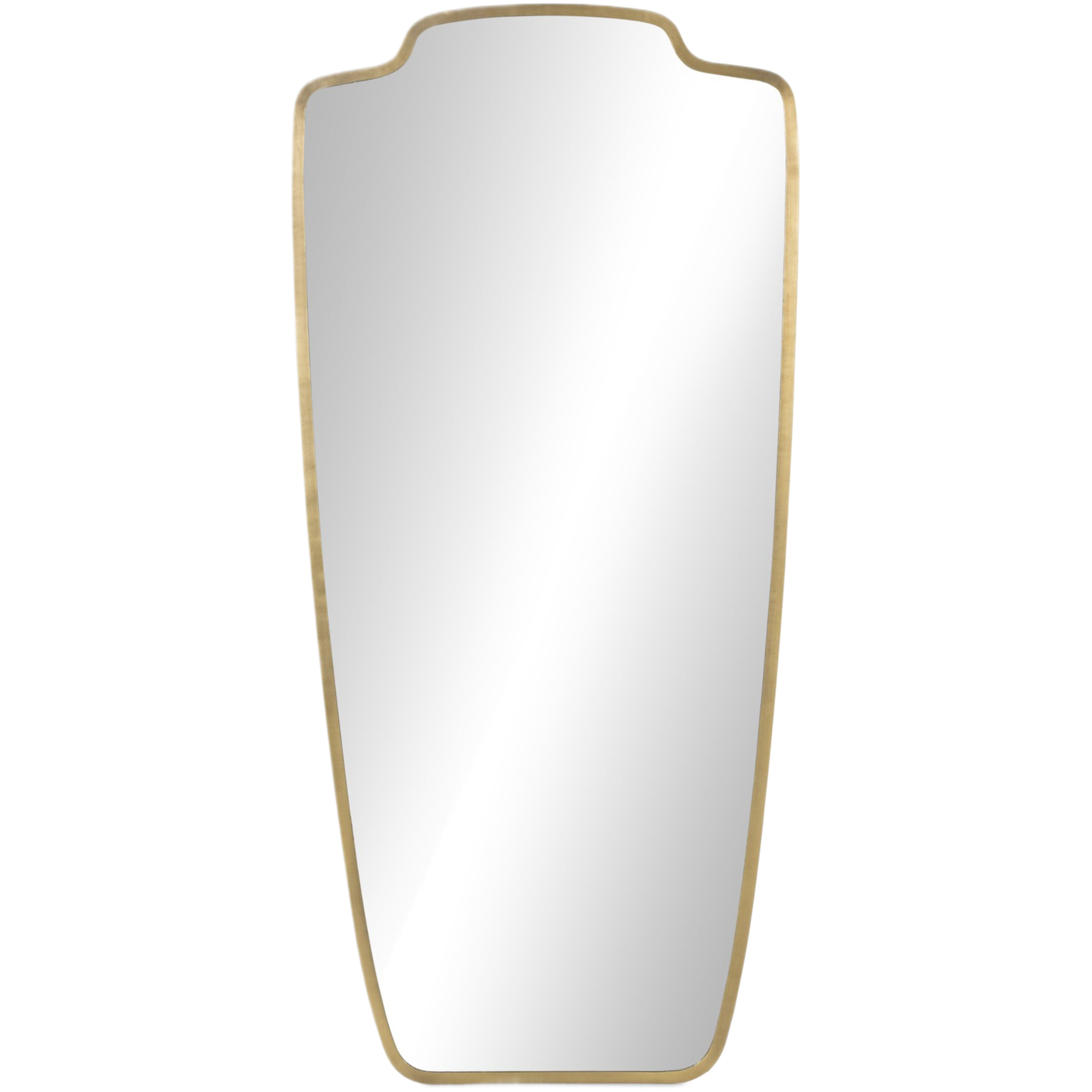 Oralynn Mirror, Antique Brass Iron