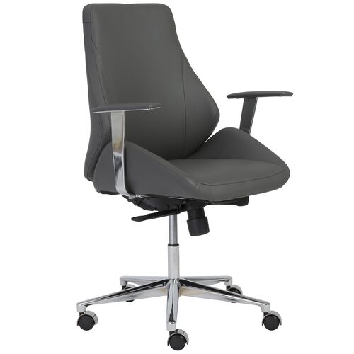 Fjordland Low Back Office Chair, Gray
