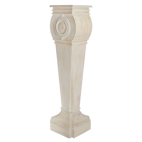 Gustave Pedestal, Washed White~P77617616