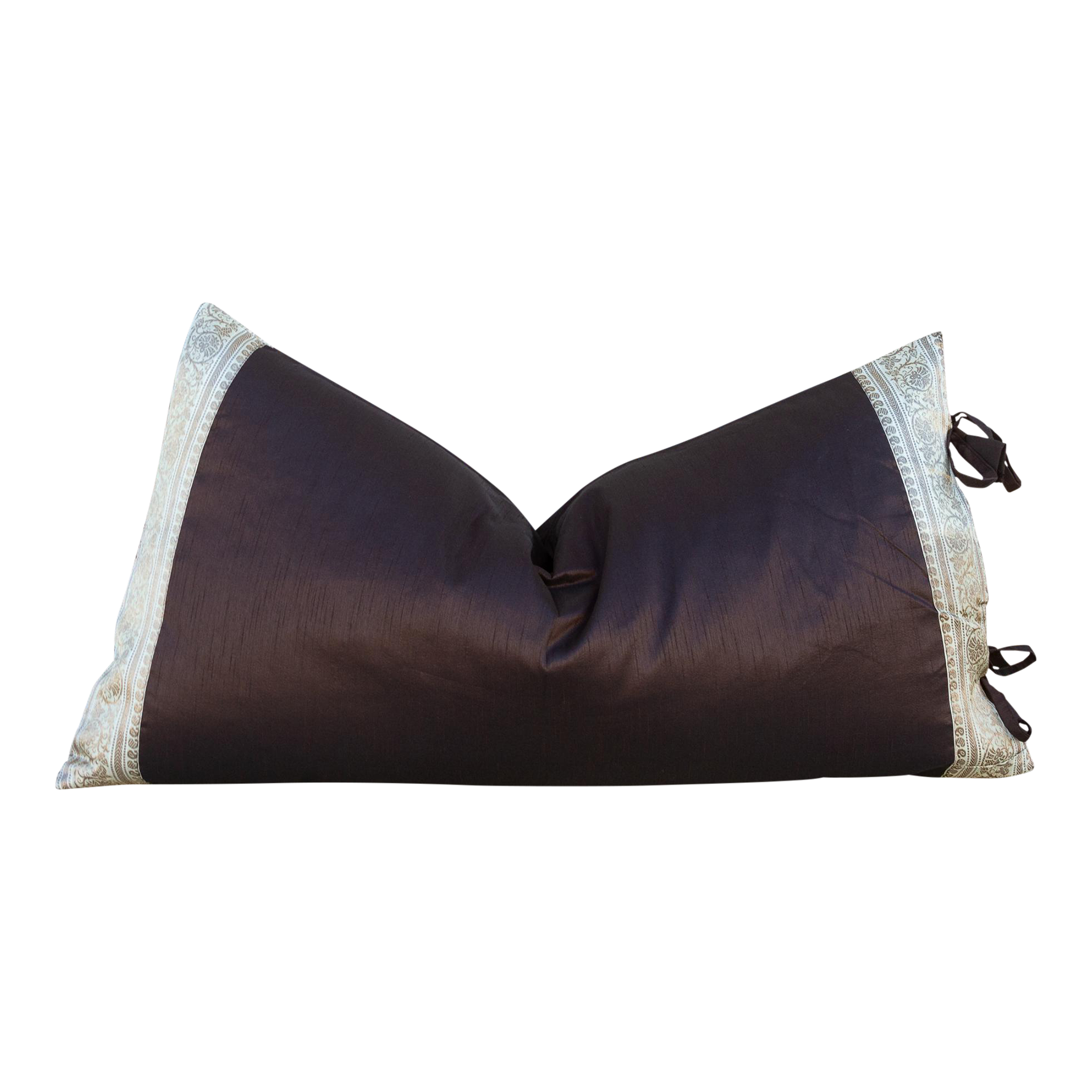 Shehla Large Festive Indian Silk Pillow~P77649383