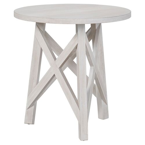 Leanna Side Table, Whitewash~P77633930