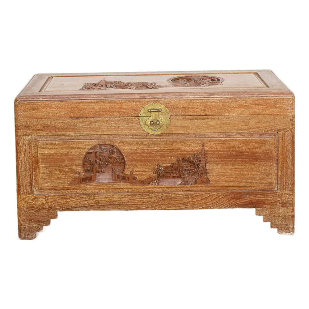 Vintage Chinese Finely Carved Chest~P77753589