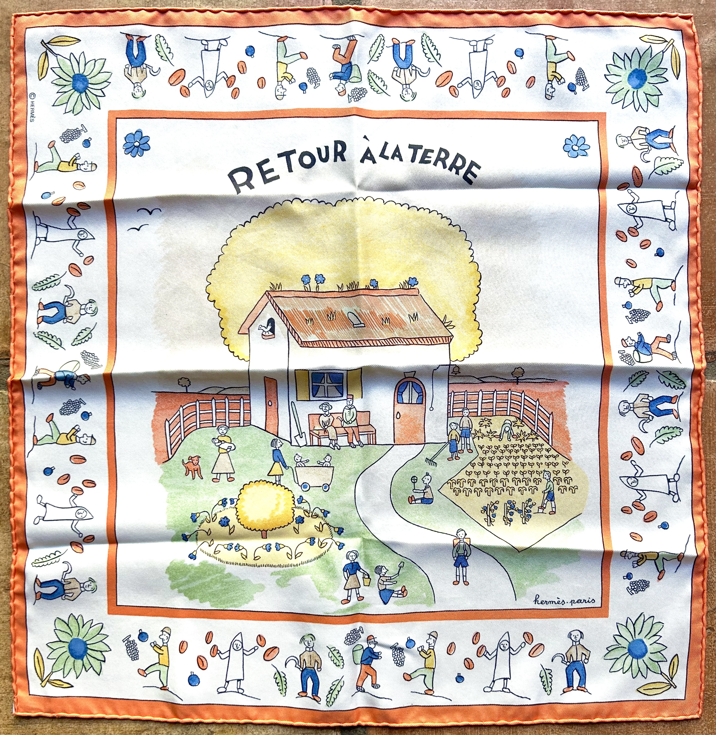 Hermès Retour a La Terre Pochette Scarf~P77733794