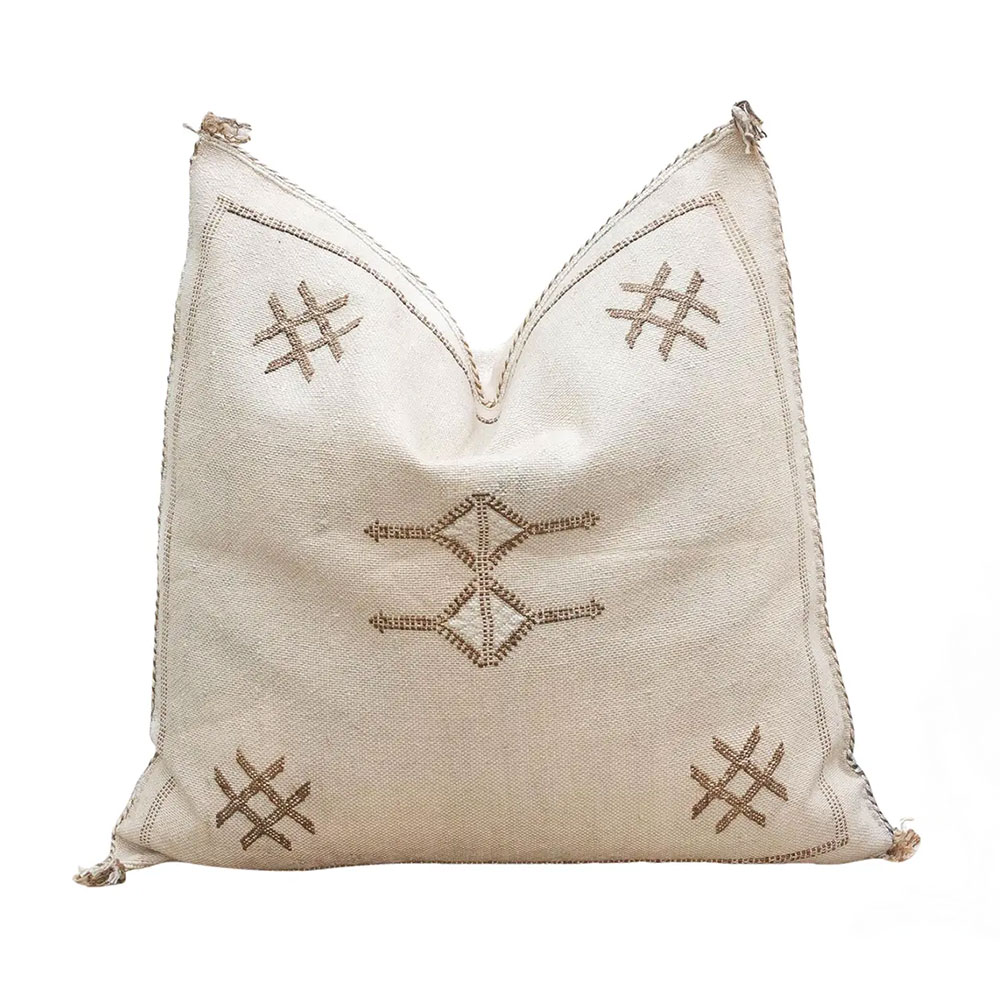 Nomad Linen Large Silk Rug Pillow~P77735880