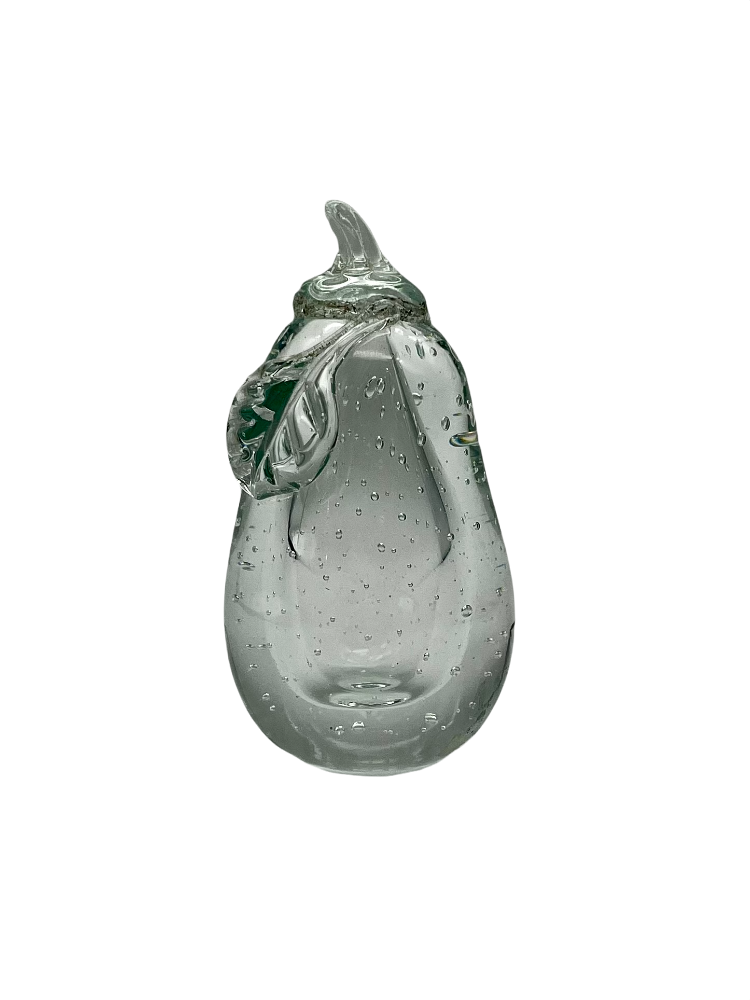 Hand-Blown Art Glass Pear~P77644549