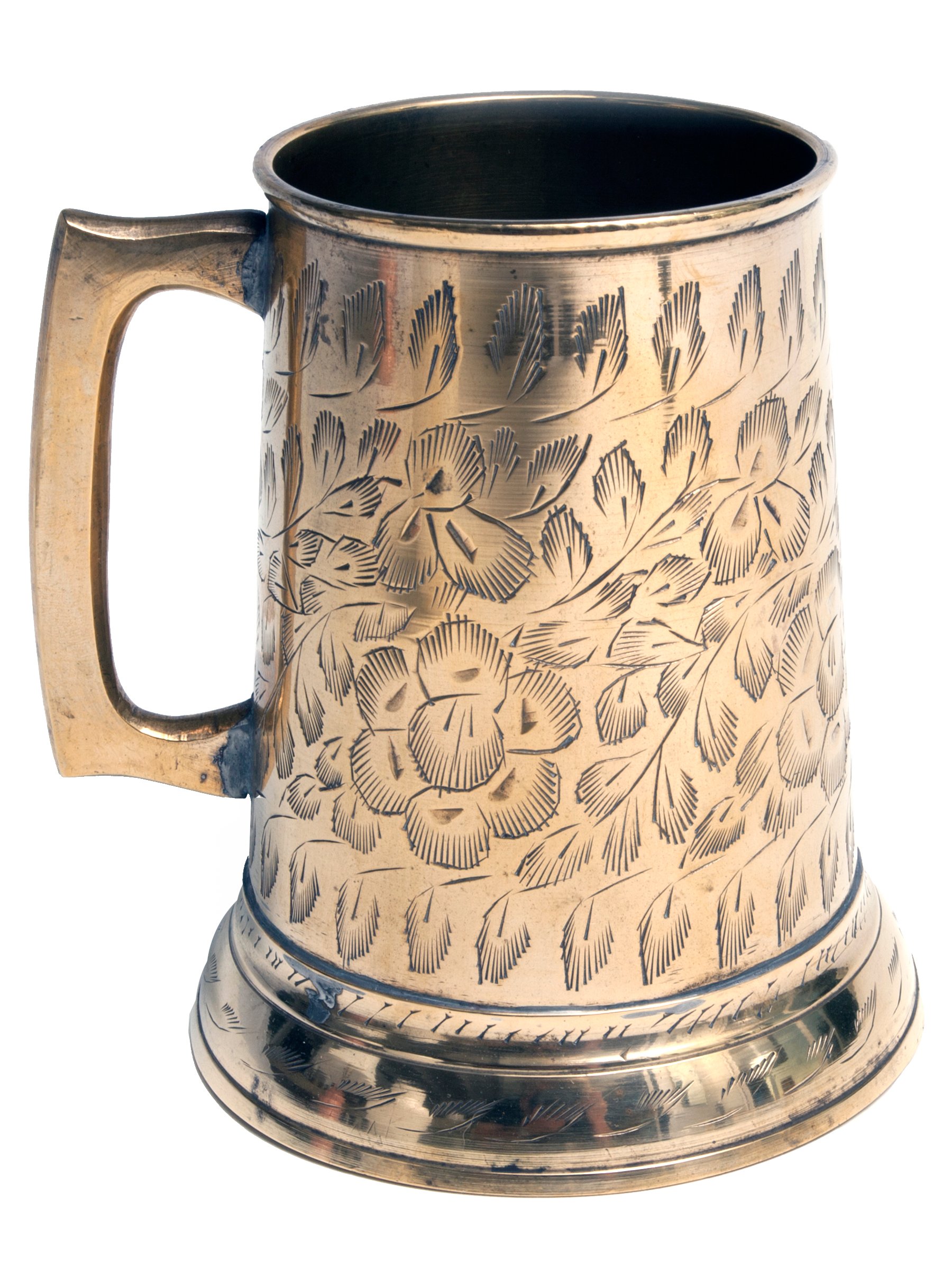 Brass Beer Mug/ Crystal Bottom~P77567799