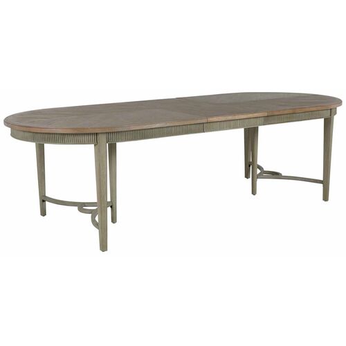 Whitlock 86-106" Oval Extension Dining Table, Natural
