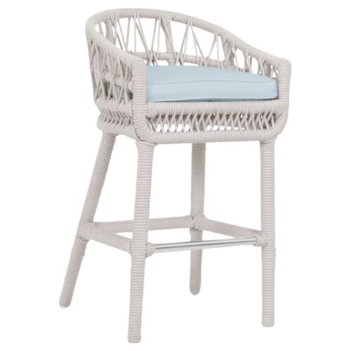 Farah Outdoor Aluminum/Rope Rope Barstool Farah Outdoor Aluminum/Rope Rope Barstool