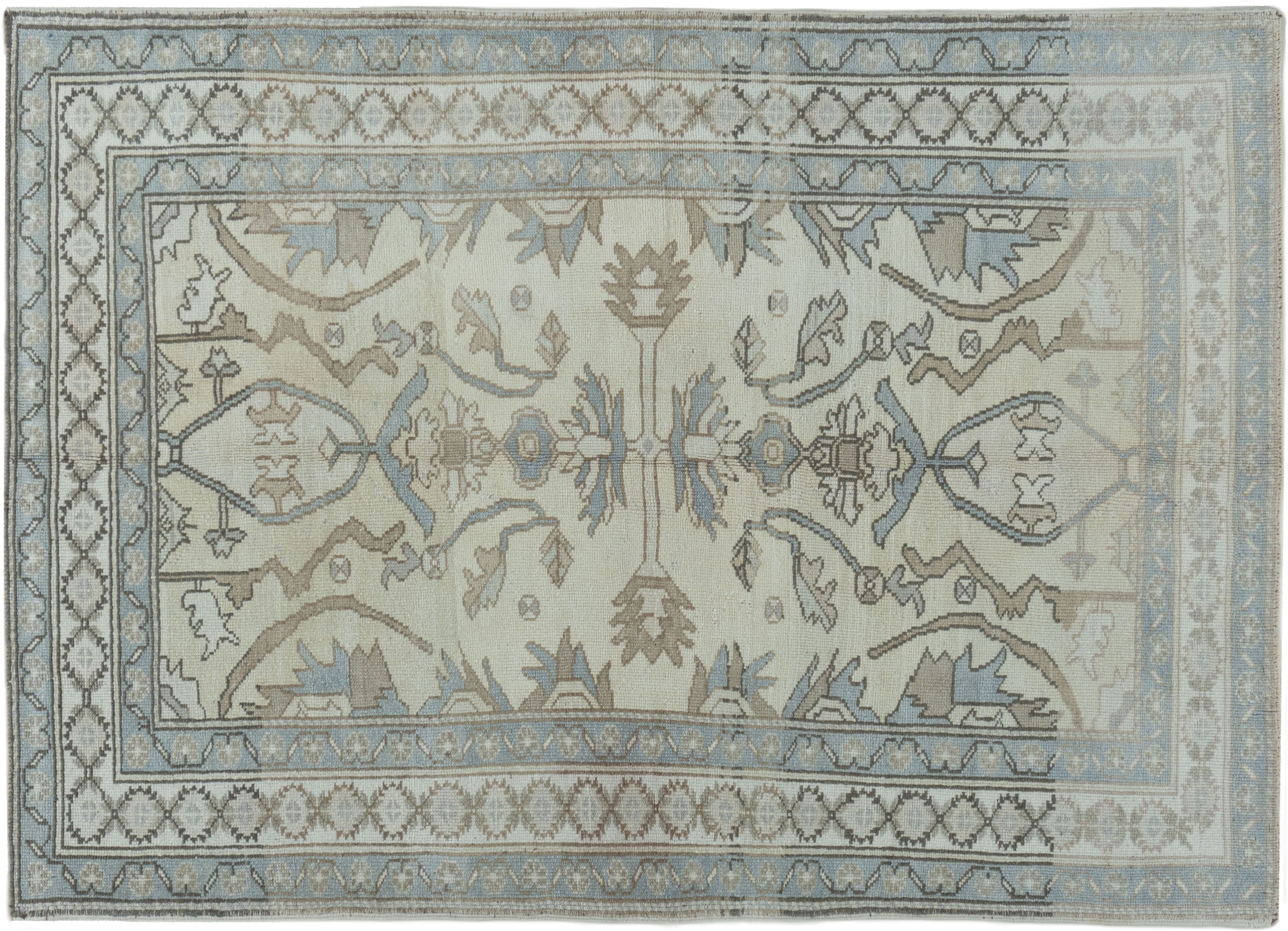 Turkish Oushak Area Rug 4'3 X 6'~P77670743