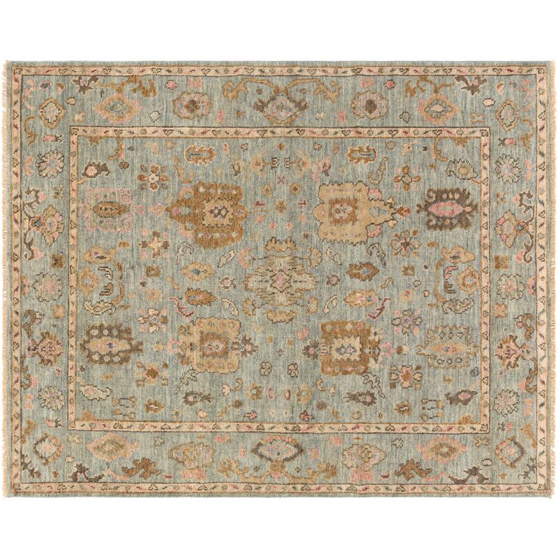 Grove Hand-Knotted Rug, Beige/Green