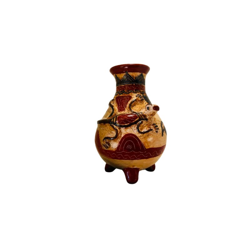 Hand-Painted Costa Rica Pottery Vase