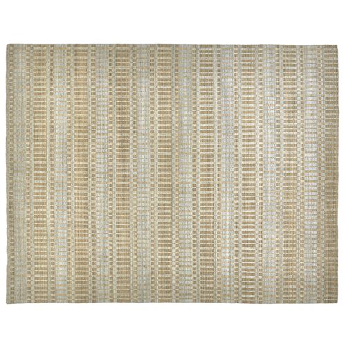 Hawthorne Hand-Knotted Rug, Tan/Silver~P77429507